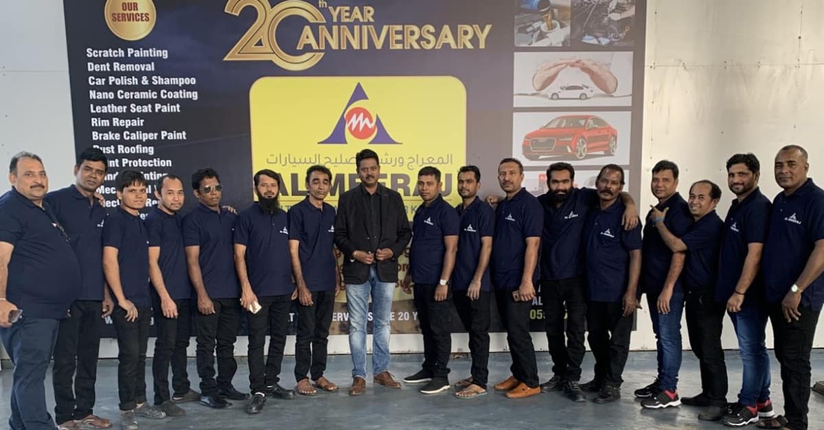 Scratch Repair And Paint Panel At Al Meeraj Auto Workshop Dubai