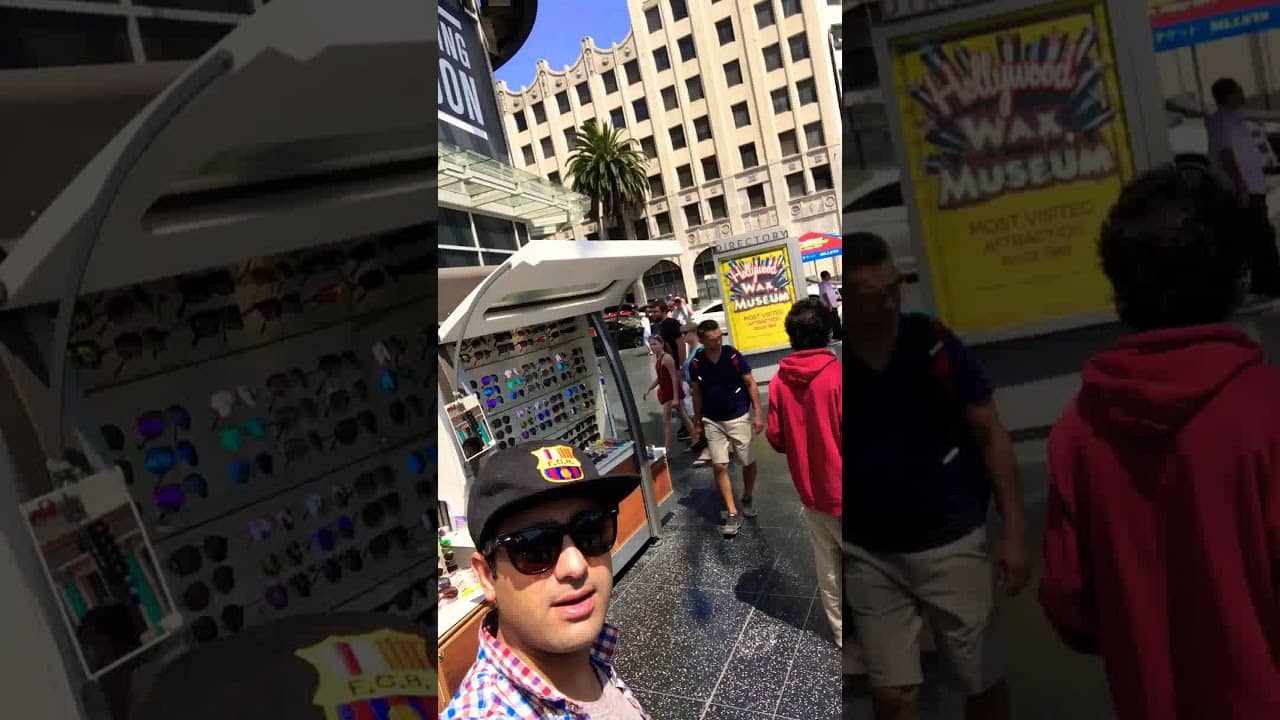 Qatar Airways Travel Diary, Hollywood walk of fame street, California