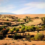 Agafay Camel Ride & Ourika Valley in Atlas mountains at Marrakesh, Marrakesh, Morocco