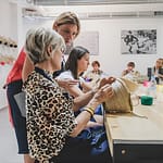 Workshop – personalization and embroidery techniques on basket at Original Marrakech, Marrakesh, Morocco