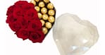 Roses With Ferrero Chocolates Dubai