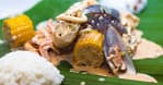 Seafood With Rice, And Ice Tea Dubai