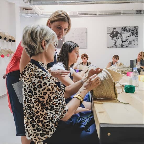 Workshop – personalization and embroidery techniques on basket at Original Marrakech, Marrakesh, Morocco