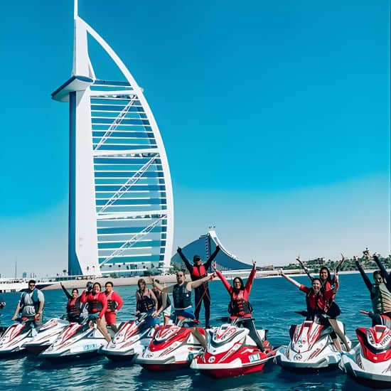 30 Mins Jet Ski Tour Burj al Arab and Burj Khalifa