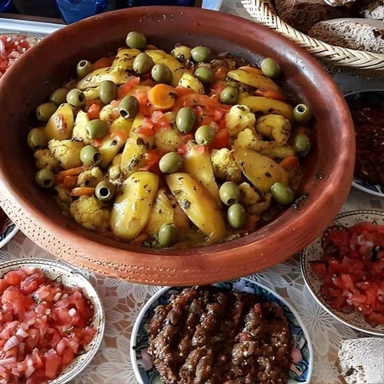 Old local Market visit+Moroccan cooking class with a local family at HFGJ+9RG