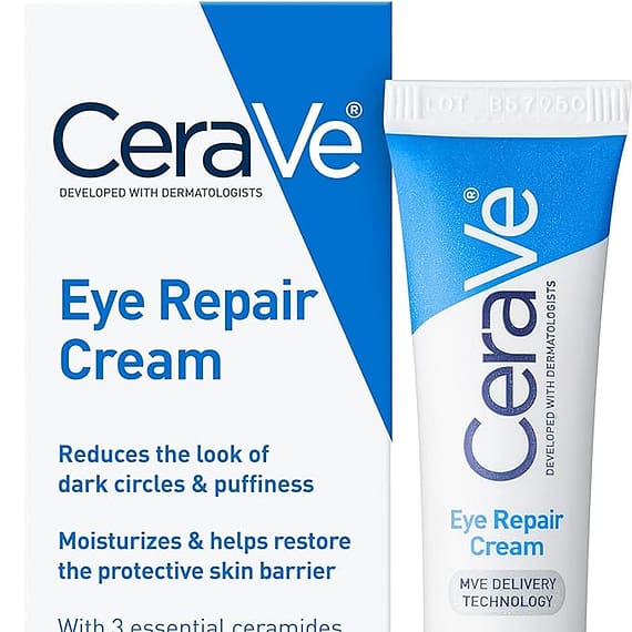 CeraVe Eye Repair Cream | Under Eye Cream for Dark Circles and Puffine