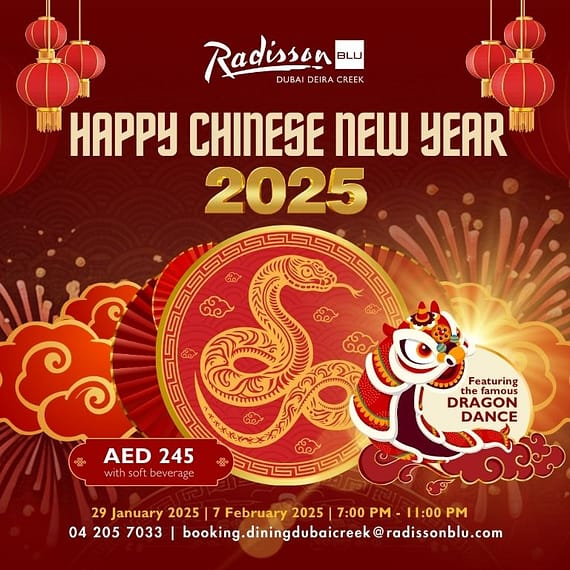 Chinese New Year in Dubai  Radisson Blu Dubai Deira Creek