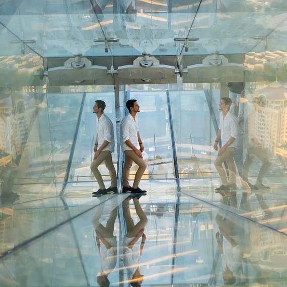Sky Views Observatory with Glass Slide Sky View