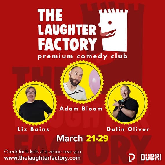 The Laughter Factory March 2025 in Dubai and Abu Dhabi Comedy Events