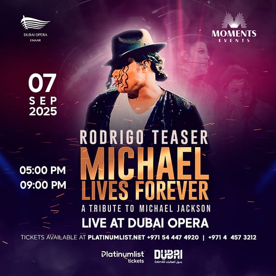 Michael Lives Forever by Rodrigo Teaser - A Tribute to Michael Jackson in Dubai Opera Concerts