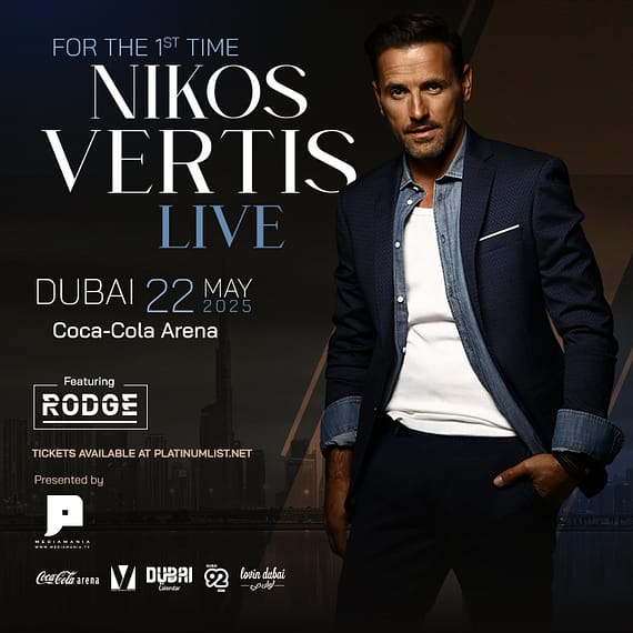 Nikos Vertis – The Journey of Sound and Soul World Tour at Coca-Cola Arena in Dubai Concerts