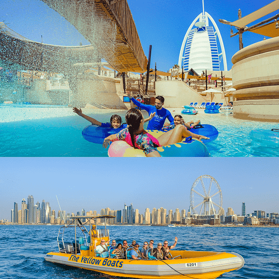 99 Minutes Premium Boat Tour + FREE Wild Wadi - Combo Waterpark Combos and more adventures
