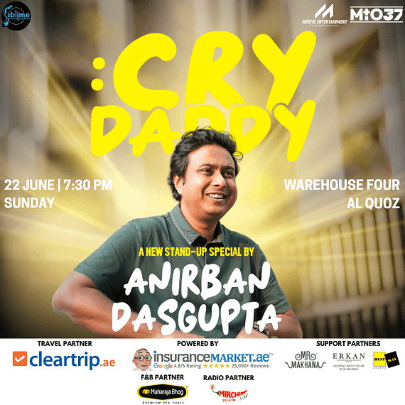 Anirban Dasgupta Live in Dubai Comedy Events