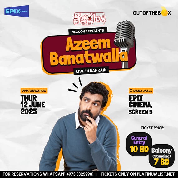 Azeem Banatwalla Live in Bahrain Comedy Events