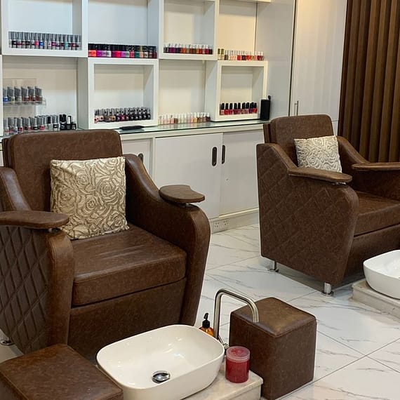 Classic Or Gelish Manicure And Pedicure At Noor Modern Ladies Saloon Abu Dhabi