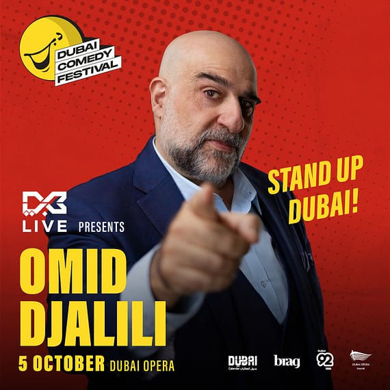 DXB Live presents Omid Djalili at Dubai Opera Dubai Comedy Festival