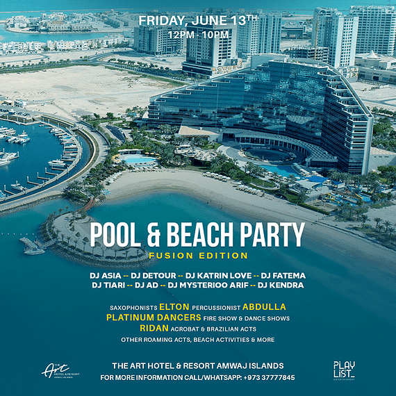 Hybrid Pool & Beach Party (Fusion Edition) at The Art Hotel & Resort Nightlife