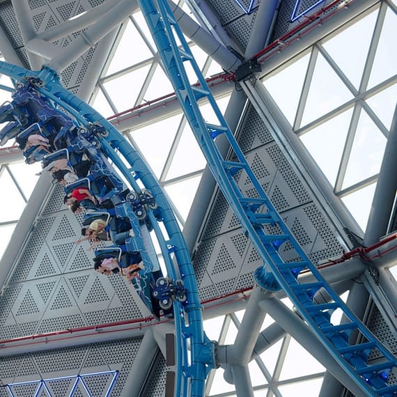Ride The Rush: Double Ride At Storm Coasters Guinness Glory Dubai