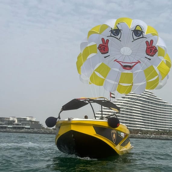 Soar Above Dubais Coastline With 30-Minute Parasailing For One Or Two Dubai