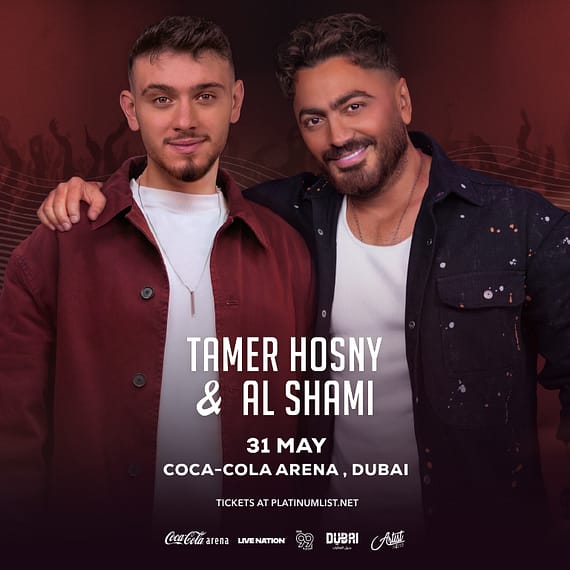 Tamer Hosny and Al Shami in Dubai Concerts